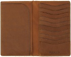 RRL Brown Suede Long Bifold Roughout Wallet