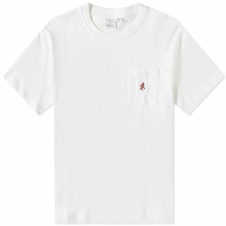 Photo: Gramicci Men's One Point Pocket T-Shirt in White