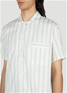 Tekla - Needle Stripes Shirt in Blue