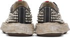 Maison MIHARA YASUHIRO Black Peterson23 OG Sole Studded Canvas Low-Top Sneakers