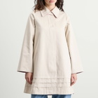 Damson Madder Women's Mercedes Bow Reversible Trench Coat in Red/Ecru