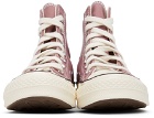 Converse Pink Recycled Canvas Chuck 70 Hi Sneakers