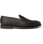 George Cleverley - Positano Waxed-Cotton Loafers - Green