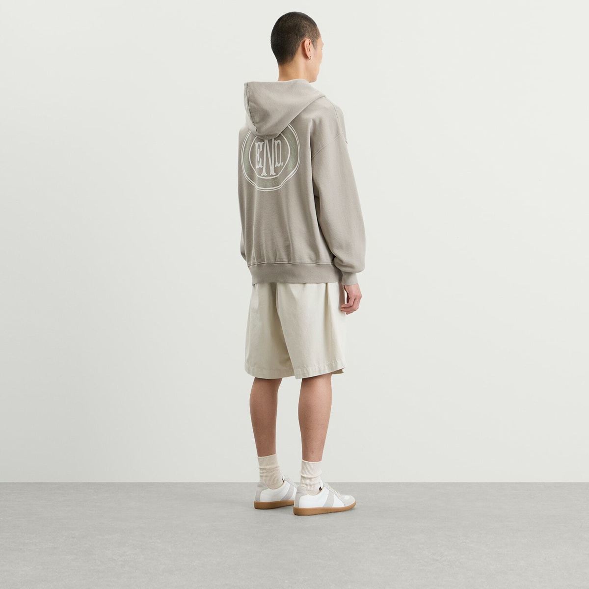 END. Leisure Zip Hoodie in Ash Grey