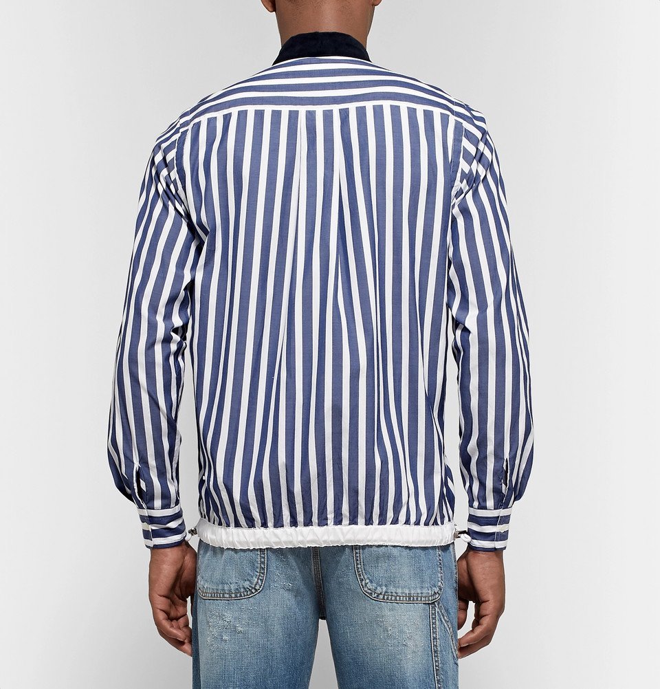 レトロマッチラベル 北欧デザイン 鳥 Sacai 19SS Dr.woo Stripe Shirt