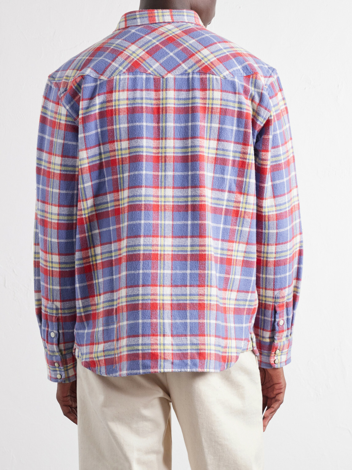 Fortela - Josh Checked Cotton Shirt - Red