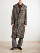 Dolce&Gabbana - Checked Wool-Blend Tweed Coat - Brown