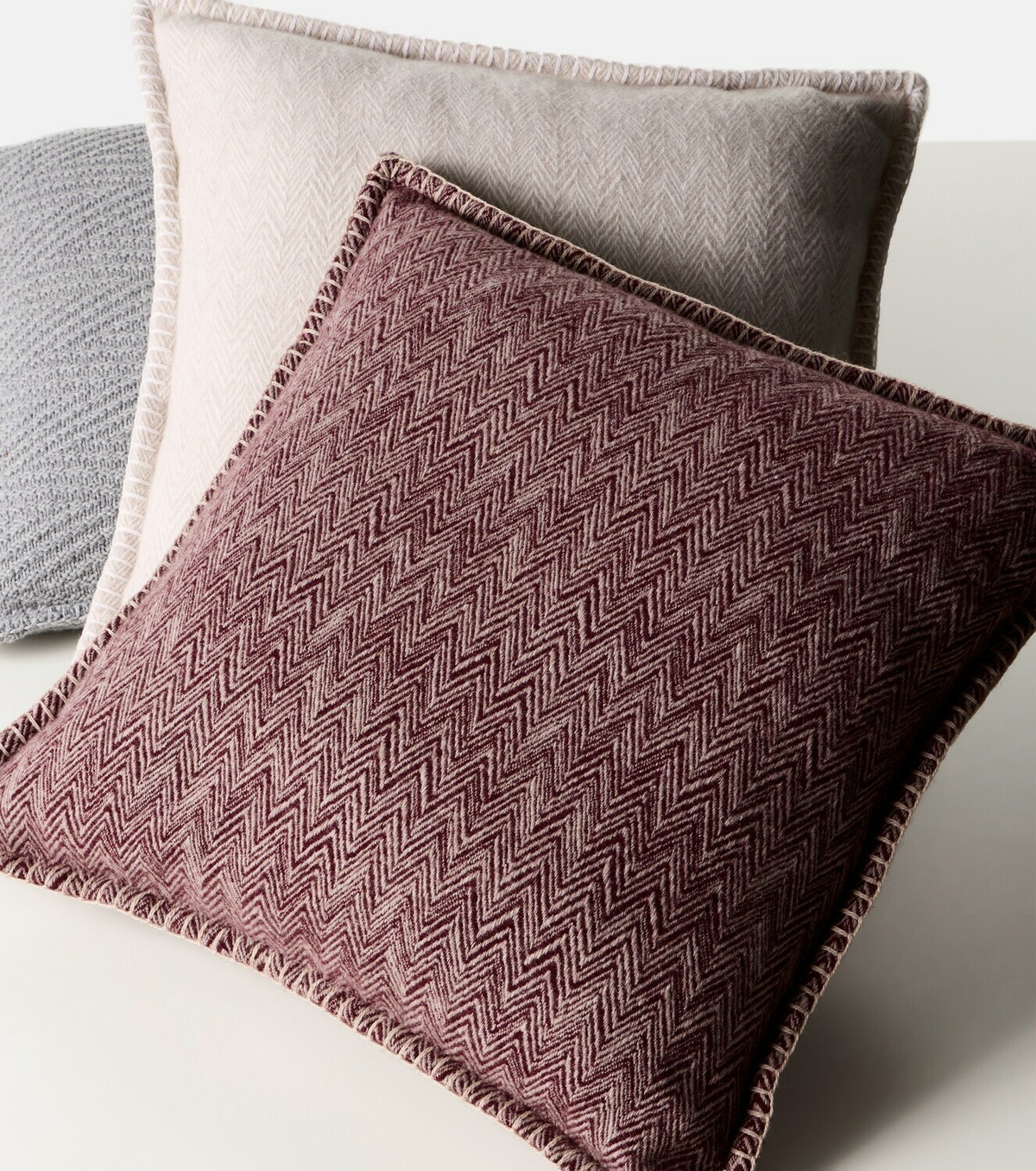 Missoni Camelia Zigzag wool and cashmere cushion