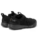 Arc'teryx - Acrux SL Mesh-Panelled Suede and GORE-TEX Hiking Sneakers - Men - Black