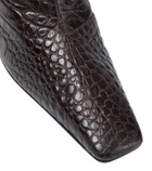 Acne Studios Croc-effect leather boots