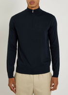 Aurélien Knit 1/4 zip Merino Wool Jumper Natural