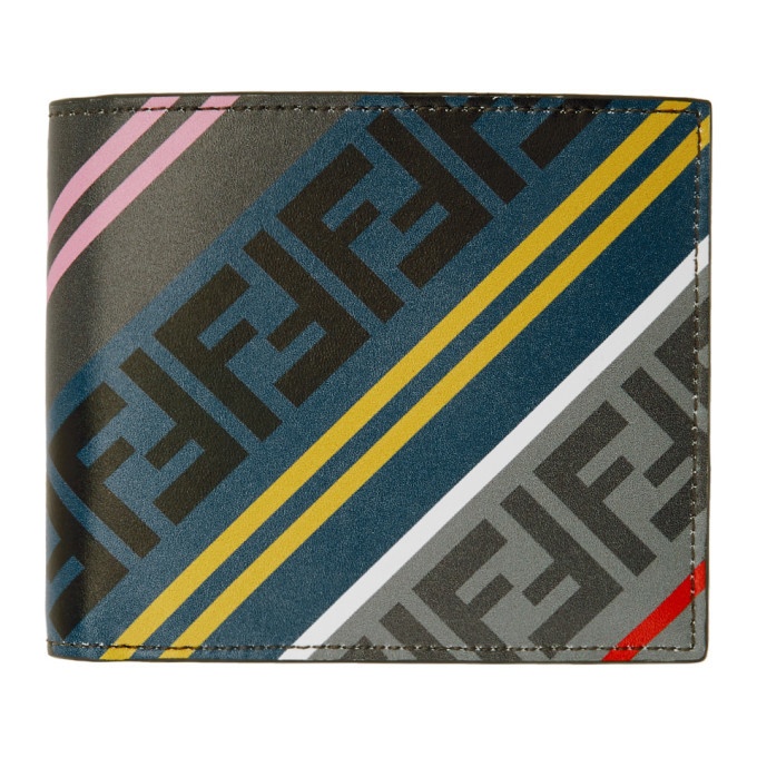 Photo: Fendi Grey and Multicolor Forever Fendi Bifold Wallet