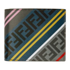 Fendi Grey and Multicolor Forever Fendi Bifold Wallet