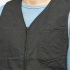 s.k manor hill Men's Yukon Vest in Black Quilted Nylon