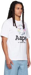 AAPE by A Bathing Ape White Moonface T-Shirt