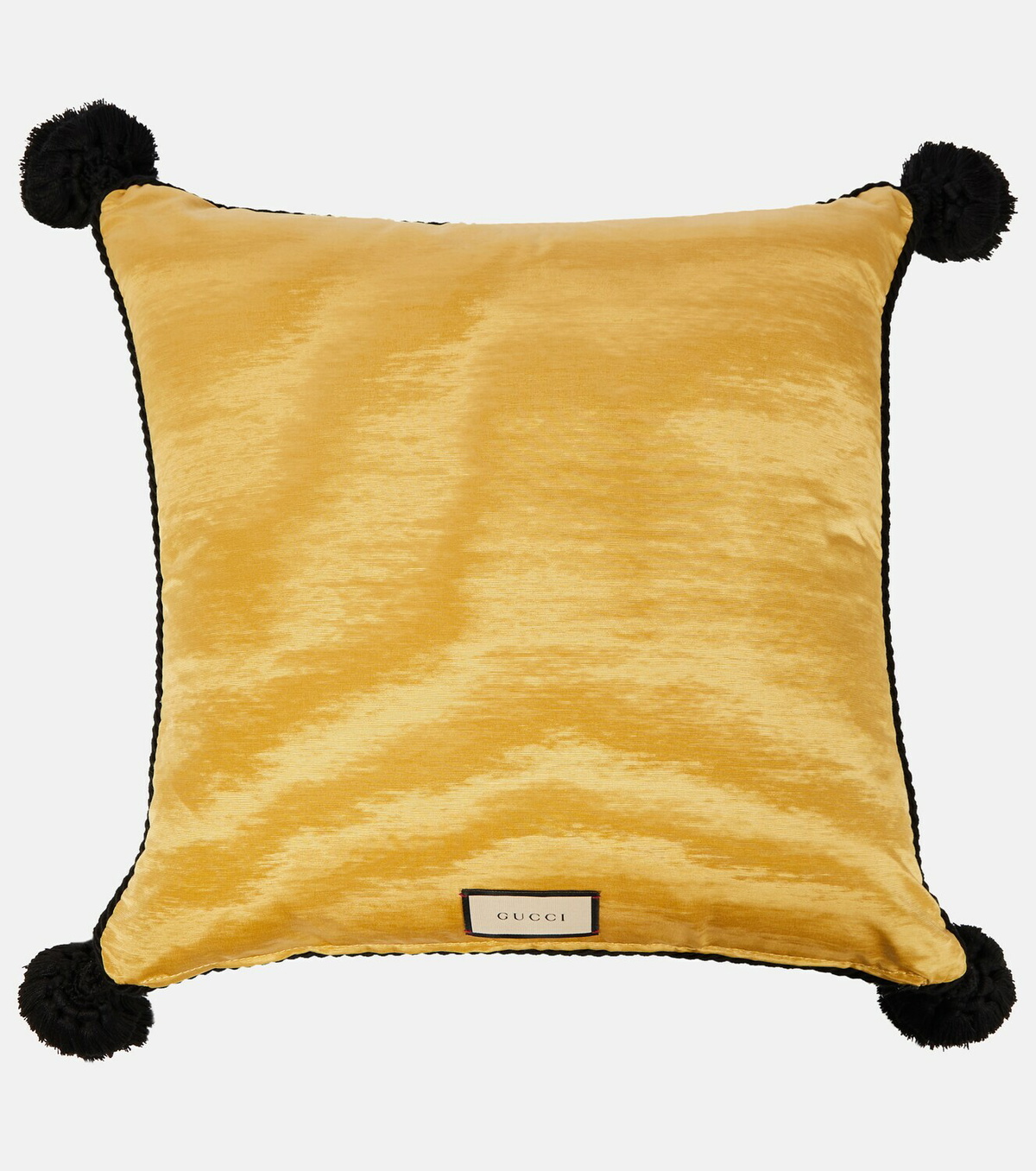 Gucci - Embroidered houndstooth wool-blend cushion Gucci