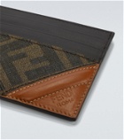 Fendi Logo leather cardholder