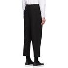 Comme des Garcons Homme Black Herringbone Trousers