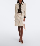 Shushu/Tong Checked cotton-blend cropped jacket
