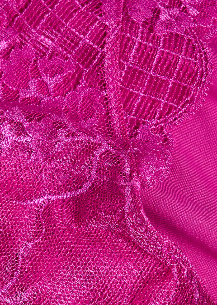 Simone PÉRÈLE Reve Lace-embellished Stretch-jersey Briefs Pink