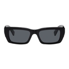 Moncler Genius 8 Moncler Palm Angels Black Rectangular Sunglasses