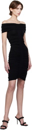 Alexander Wang Black Ruched Minidress