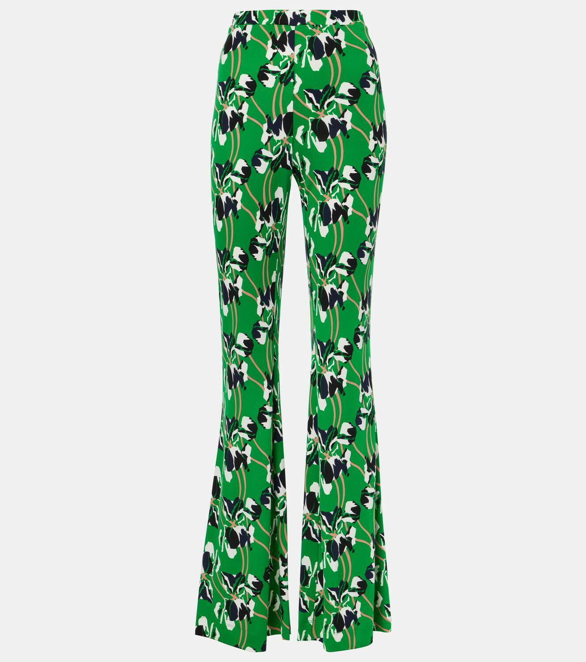Diane von Furstenberg Brooklyn printed flared pants