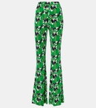 Diane von Furstenberg Brooklyn printed flared pants