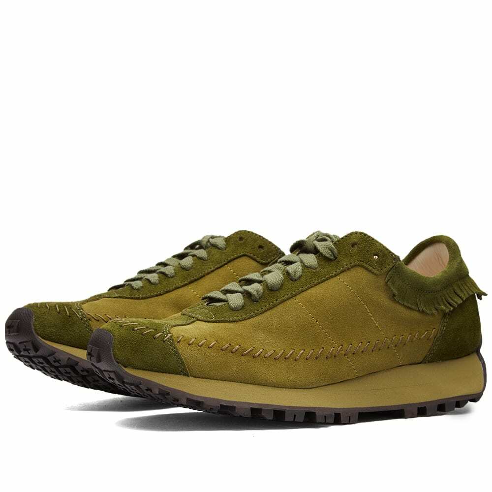 Visvim Men's Walpi Runner Sneakers in Olive Visvim