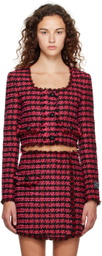 MSGM Pink Check Jacket