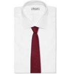 Rubinacci - 8cm Mélange Wool-Flannel Tie - Red