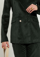 Gabriela Hearst Angela Double-breasted Corduroy Blazer Green