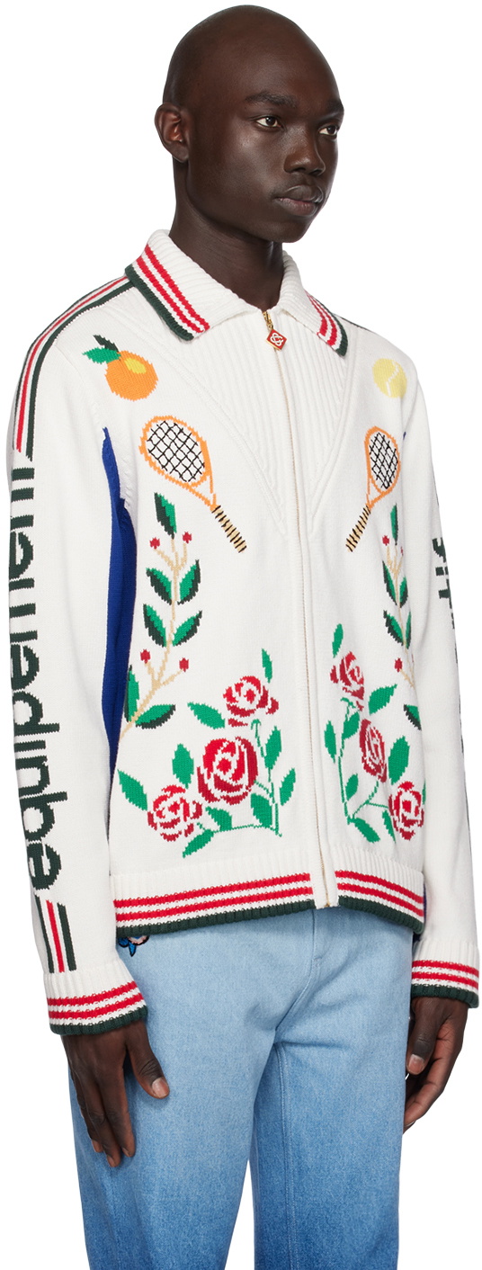 Casablanca White Laurel Jacket Casablanca