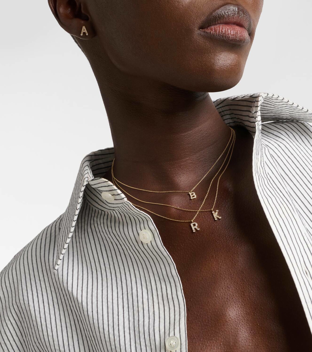 Sophie Bille Brahe 18kt gold necklace with diamonds