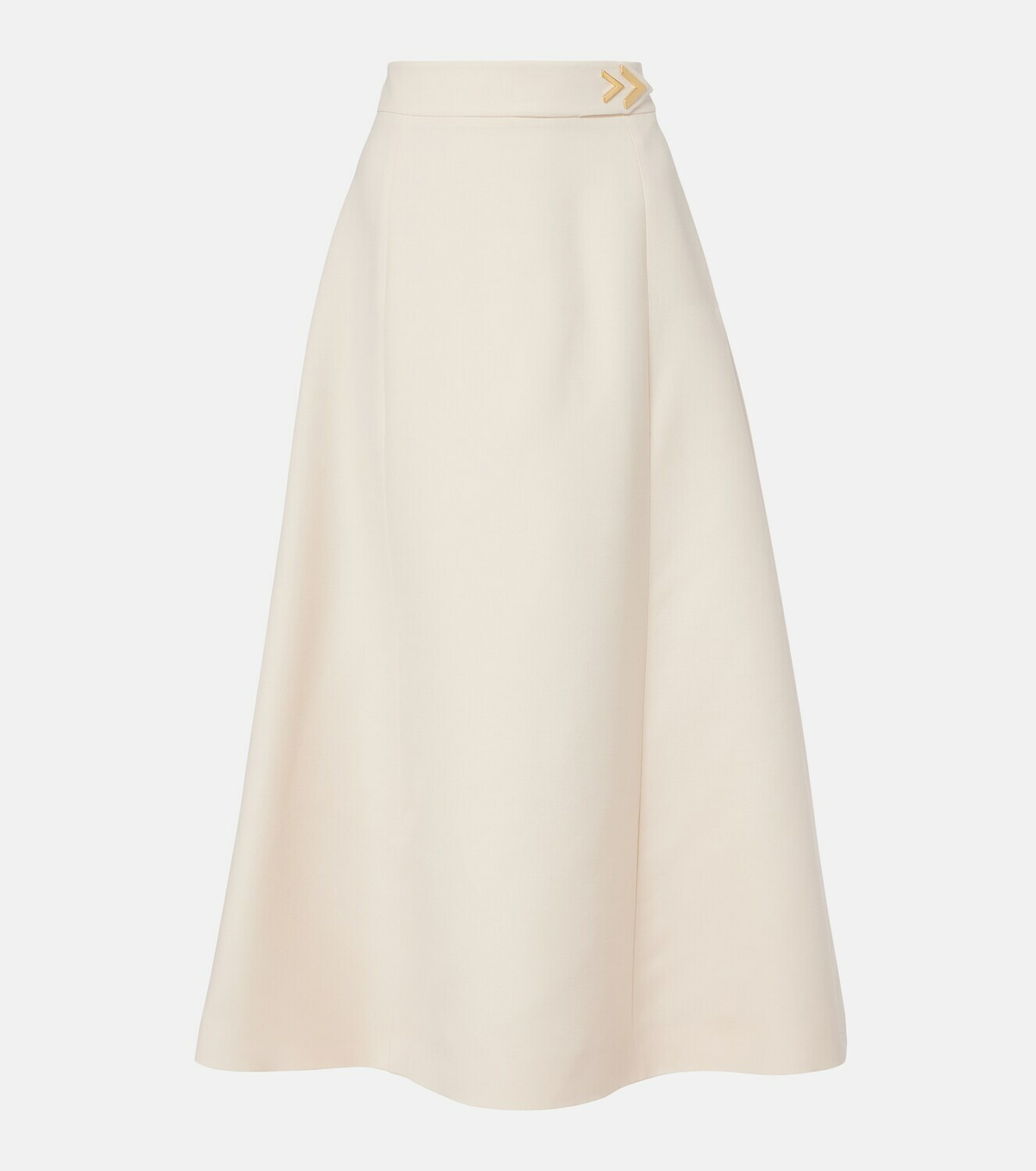 Valentino VGold Crepe Couture midi skirt