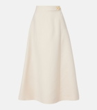 Valentino VGold Crepe Couture midi skirt