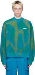 Bonsai Blue & Green Dyed Sweatshirt
