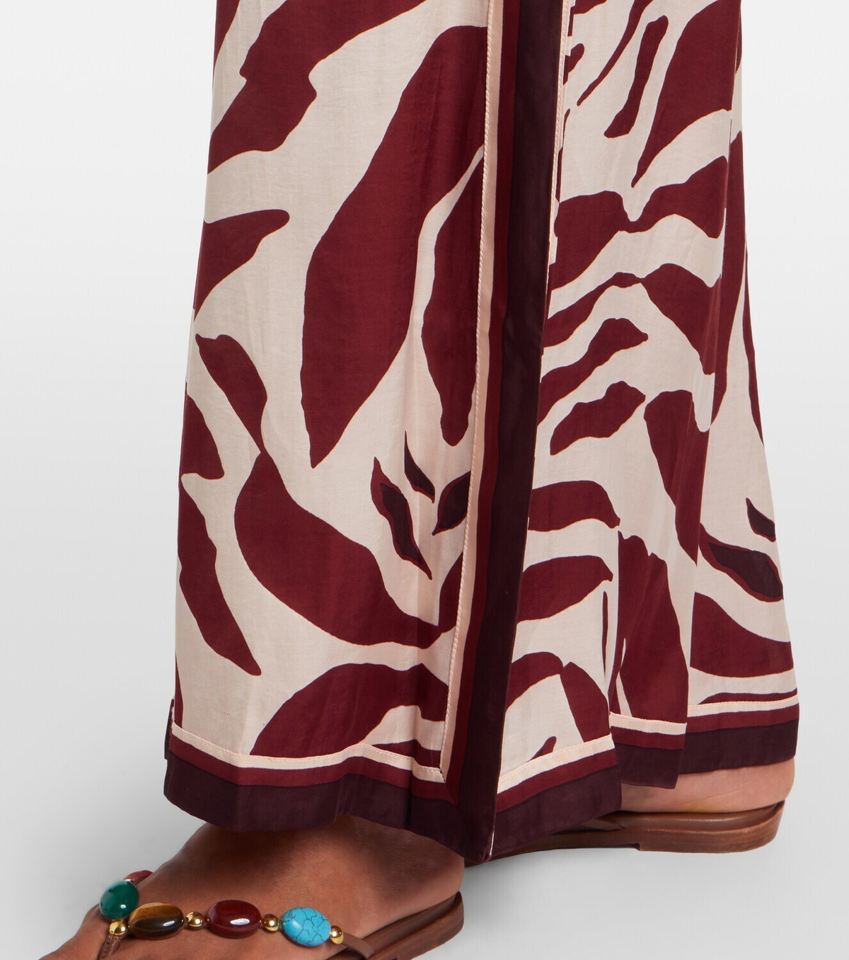 Poupette St Barth Clea animal-print palazzo pants