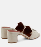 Loro Piana Summer Charms suede mules