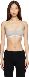 Calvin Klein Collection Gray Sienna Deconstruced Bra