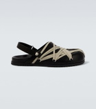 Rick Owens Megalace leather mules