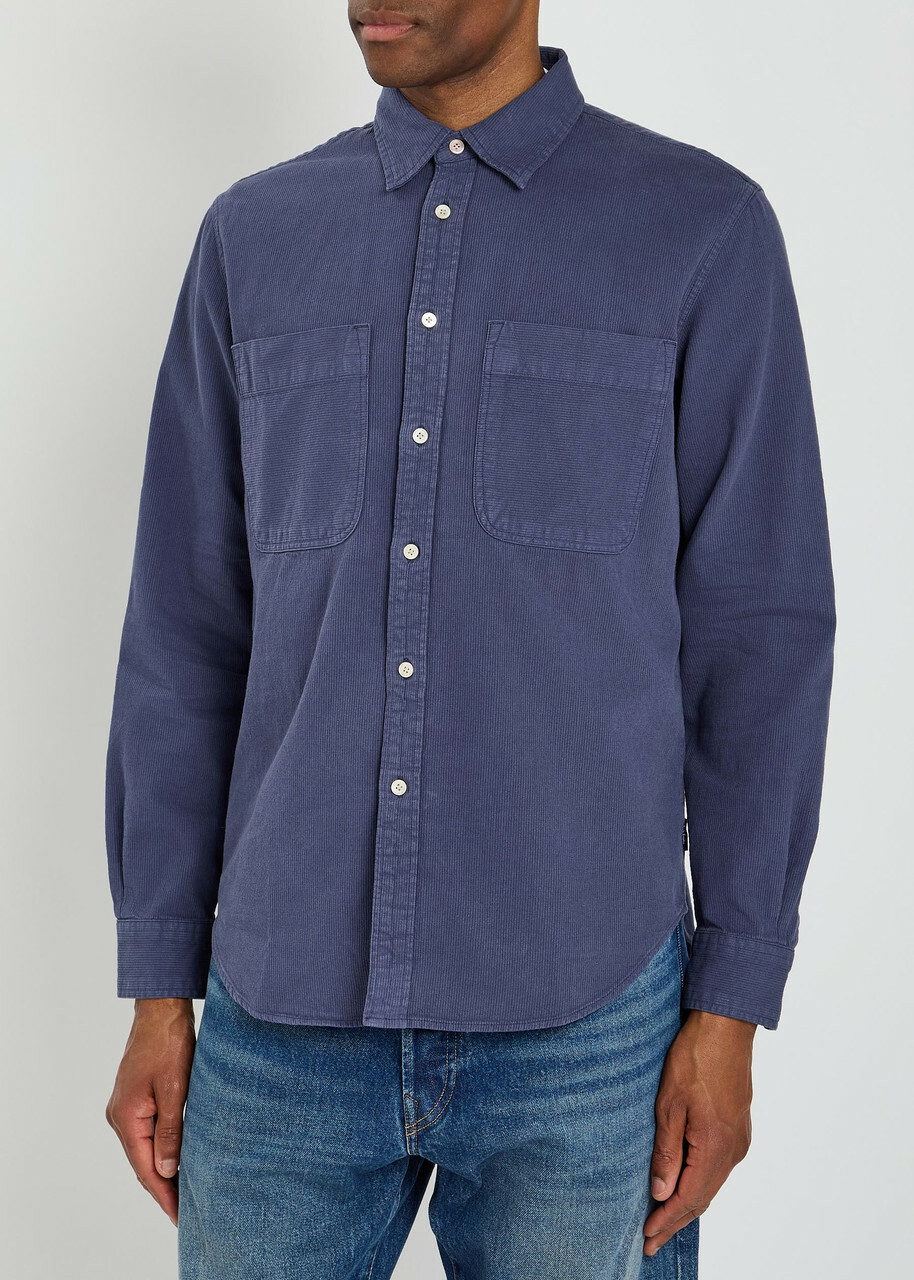 PS Paul Smith Corduroy Shirt Blue