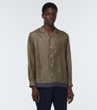 Gucci - Geometric Interlocking G print silk shirt