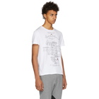 Alexander McQueen White Calligraphy Print T-Shirt