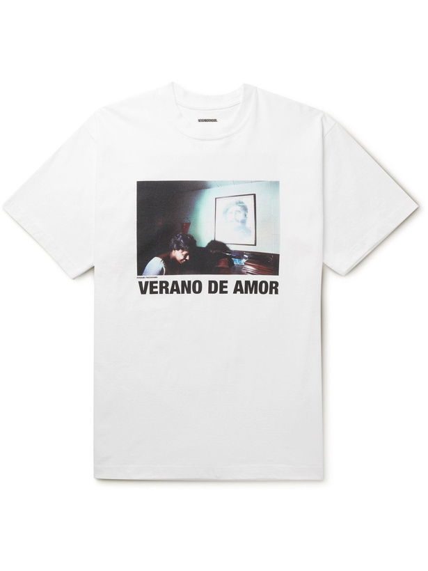 Photo: NEIGHBORHOOD - Verano de Amor Printed Cotton-Jersey T-Shirt - White