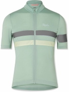 Rapha - Brevet Logo-Print Mesh-Panelled Recycled Cycling Jersey - Blue
