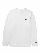 Nike - PEACEMINUSONE NRG Logo-Embroidered Printed Cotton-Jersey T-Shirt - White