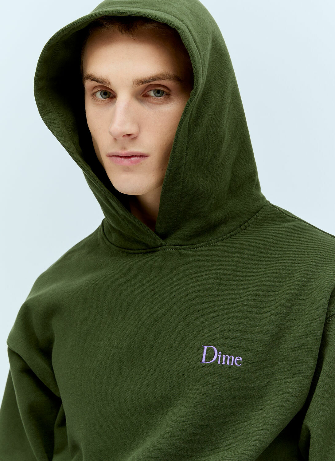 Dime Classic Small Logo Hooded Sweatshirt