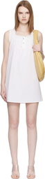 Fruity Booty White Broderie Minidress