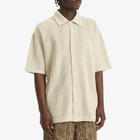 Adidas Men's Summer Knit Shooting Long-Sleeve Top in Putty Grey/Wonder White